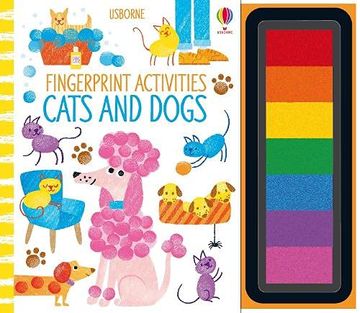 portada Fingerprint Activities Cats and Dogs (en Inglés)