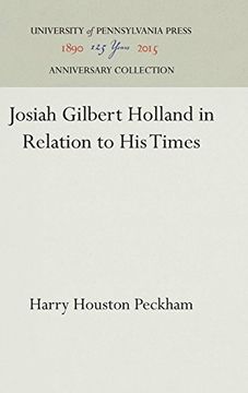 portada Josiah Gilbert Holland in Relation to his Times 