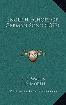 portada english echoes of german song (1877) (en Inglés)