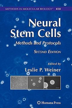 portada Neural Stem Cells: Methods and Protocols (en Inglés)