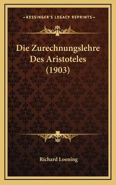portada Die Zurechnungslehre Des Aristoteles (1903) (en Alemán)