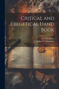 portada Critical and Exegetical Hand Book