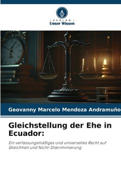 portada Gleichstellung der Ehe in Ecuador (in German)
