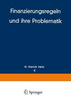 portada Finanzierungsregeln und ihre Problematik (Schriftenreihe für Kreditwirtschaft und Finanzierung) (German Edition)