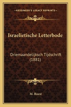 portada Israelietische Letterbode: Driemaandelijksch Tijdschrift (1881)