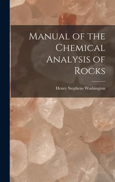 portada Manual of the Chemical Analysis of Rocks (en Inglés)