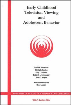 early childhood television viewing and adolescent behavior
