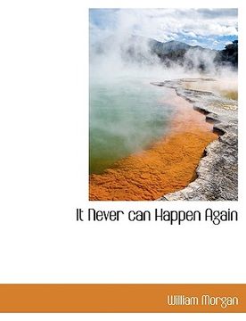 portada it never can happen again (in English)