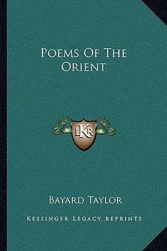 portada poems of the orient (en Inglés)