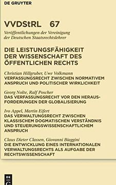 portada Die Leistungsfähigkeit der Wissenschaft des Öffentlichen Rechts (en Alemán)