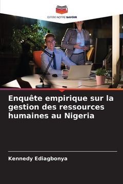 portada Enquête empirique sur la gestion des ressources humaines au Nigeria (en Francés)