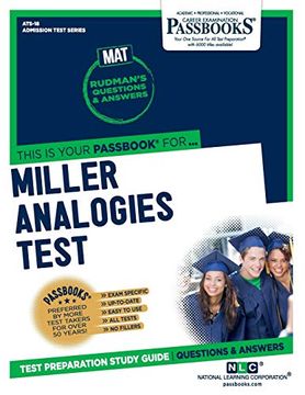 portada Miller Analogies Test (Mat) (en Inglés)