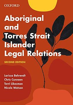 portada Aboriginal and Torres Strait Islander Legal Relations (en Inglés)