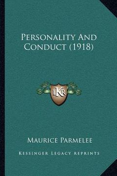 portada personality and conduct (1918) (en Inglés)