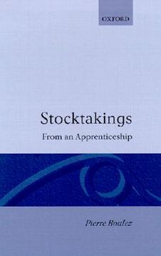 portada stocktakings from an apprenticeship (en Inglés)