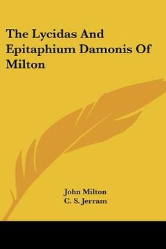 portada the lycidas and epitaphium damonis of milton (en Inglés)