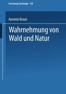 portada Wahrnehmung von Wald und Natur (Forschung Soziologie) (German Edition)
