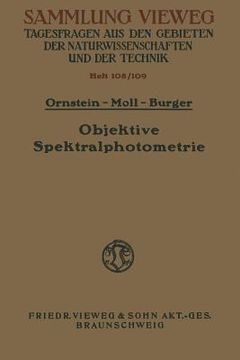 portada Objektive Spektralphotometrie (in German)