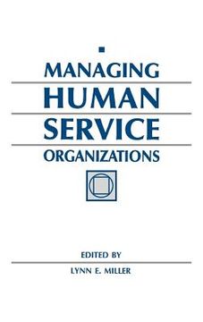 portada managing human service organizations (en Inglés)