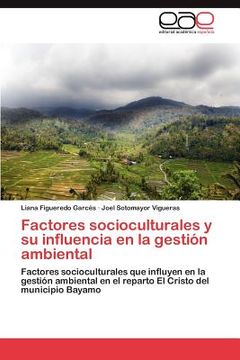 portada factores socioculturales y su influencia en la gesti n ambiental (en Inglés)