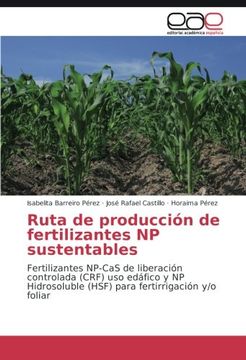 portada Ruta de producción de fertilizantes NP sustentables: Fertilizantes NP-CaS de liberación controlada (CRF) uso edáfico y NP Hidrosoluble (HSF) para fertirrigación y/o foliar (Spanish Edition)