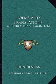 portada poems and translations: with the sophy, a tragedy (1709) (en Inglés)