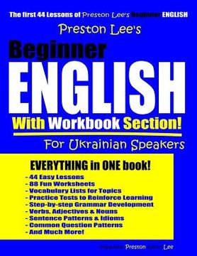 portada Preston Lee's Beginner English With Workbook Section For Ukrainian Speakers (en Inglés)