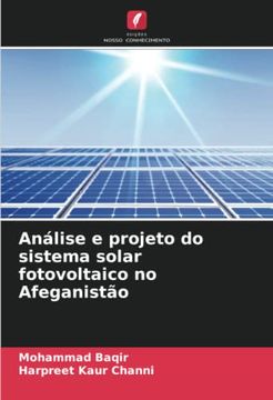 portada Análise e Projeto do Sistema Solar Fotovoltaico no Afeganistão (en Portugués)
