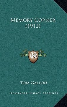 portada memory corner (1912) (en Inglés)