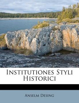 portada institutiones styli historici (en Inglés)