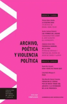 portada Archivo Poetica y Violencia Politica