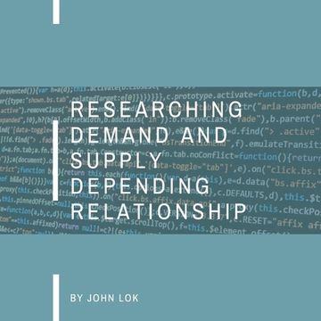 portada Researching Demand And Supply Depending Relationship (en Inglés)