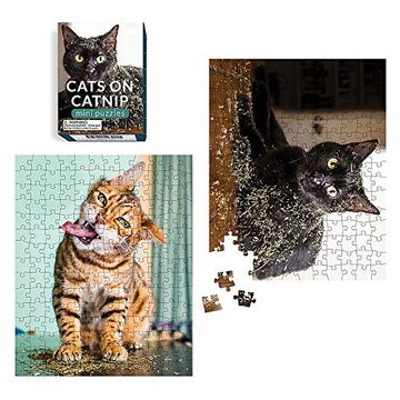 portada Cats on Catnip Mini Puzzles (rp Minis) (en Inglés)