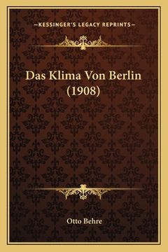 portada Das Klima Von Berlin (1908) (in German)