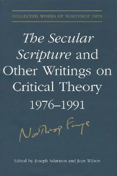 portada the secular scripture and other writings on critical theory, 1976?1991 (en Inglés)