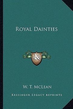 portada royal dainties (en Inglés)