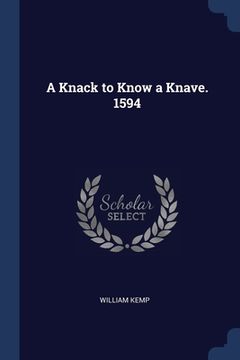 portada A Knack to Know a Knave. 1594