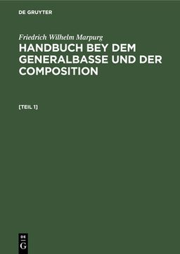 portada Handbuch bey dem Generalbasse und der Composition (en Alemán)