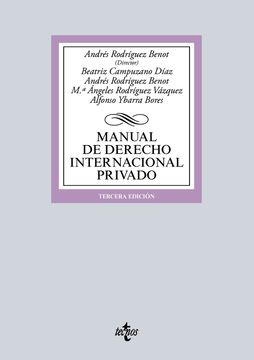 portada Manual de Derecho Internacional Privado (Derecho - Biblioteca Universitaria de Editorial Tecnos)