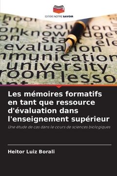 portada Les mémoires formatifs en tant que ressource d'évaluation dans l'enseignement supérieur (en Francés)