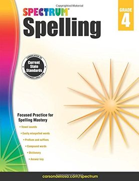 portada Spectrum Spelling, Grade 4 (in English)