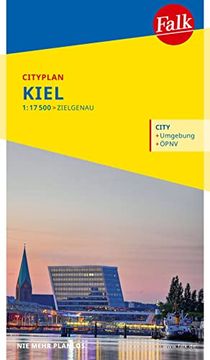 portada Falk Cityplan Kiel 1: 17. 500 (en Alemán)