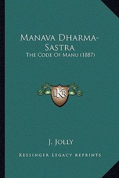 portada manava dharma-sastra: the code of manu (1887) (in English)