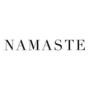 portada Namaste: Decorative Stacking Book for Interior Design Styling | Accessorize Your Coffee Table and Book Shelves | Combine Different Deco Books for a Custom Look: 6 (Inspirational Phrases) (en Inglés)