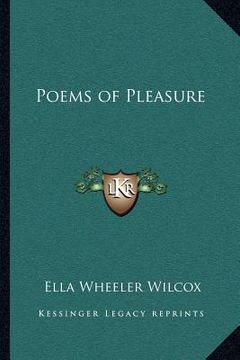 portada poems of pleasure (en Inglés)