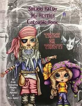 portada Sherri Baldy My Besties Coloring Book Trick or Treat (en Inglés)