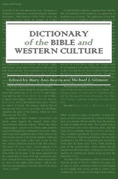 portada dictionary of the bible and western culture