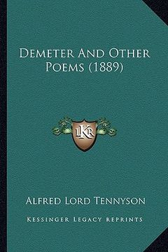 portada demeter and other poems (1889) (in English)