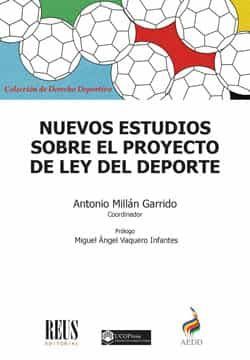 portada Nuevos Estudios Sobre el Proyecto de ley del Deporte