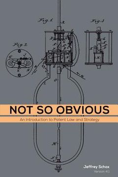 portada Not So Obvious: An Introduction to Patent Law and Strategy (en Inglés)